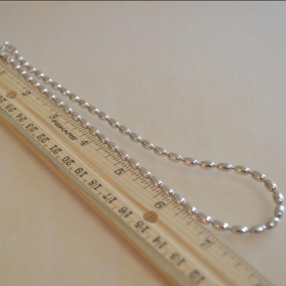 Italian 925 Silver Beaded Necklace - Picture 9 of 10